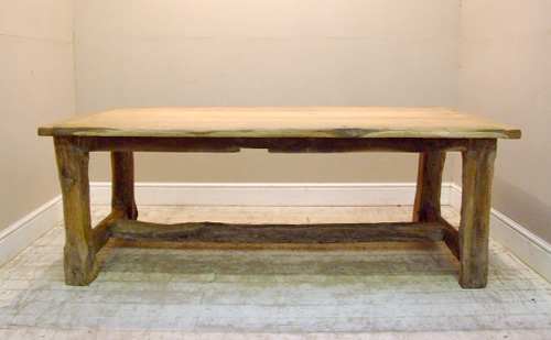 large oak refectory style dining table